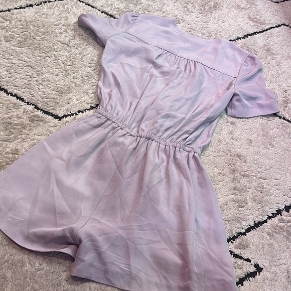 wilfred tie front romper xs lilac silk triacetate - Picture 5 of 5